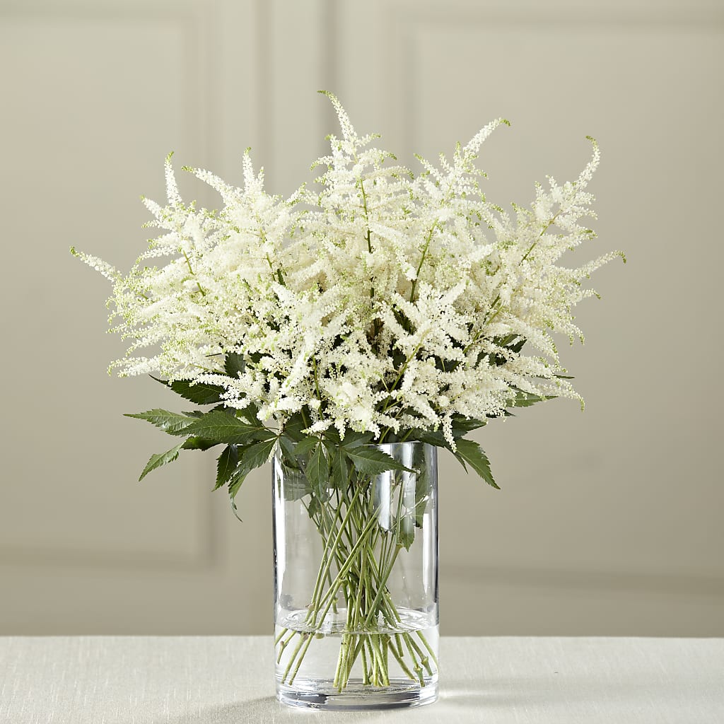 White Astilbe Bouquet – The Flower Gallery, Linden NJ