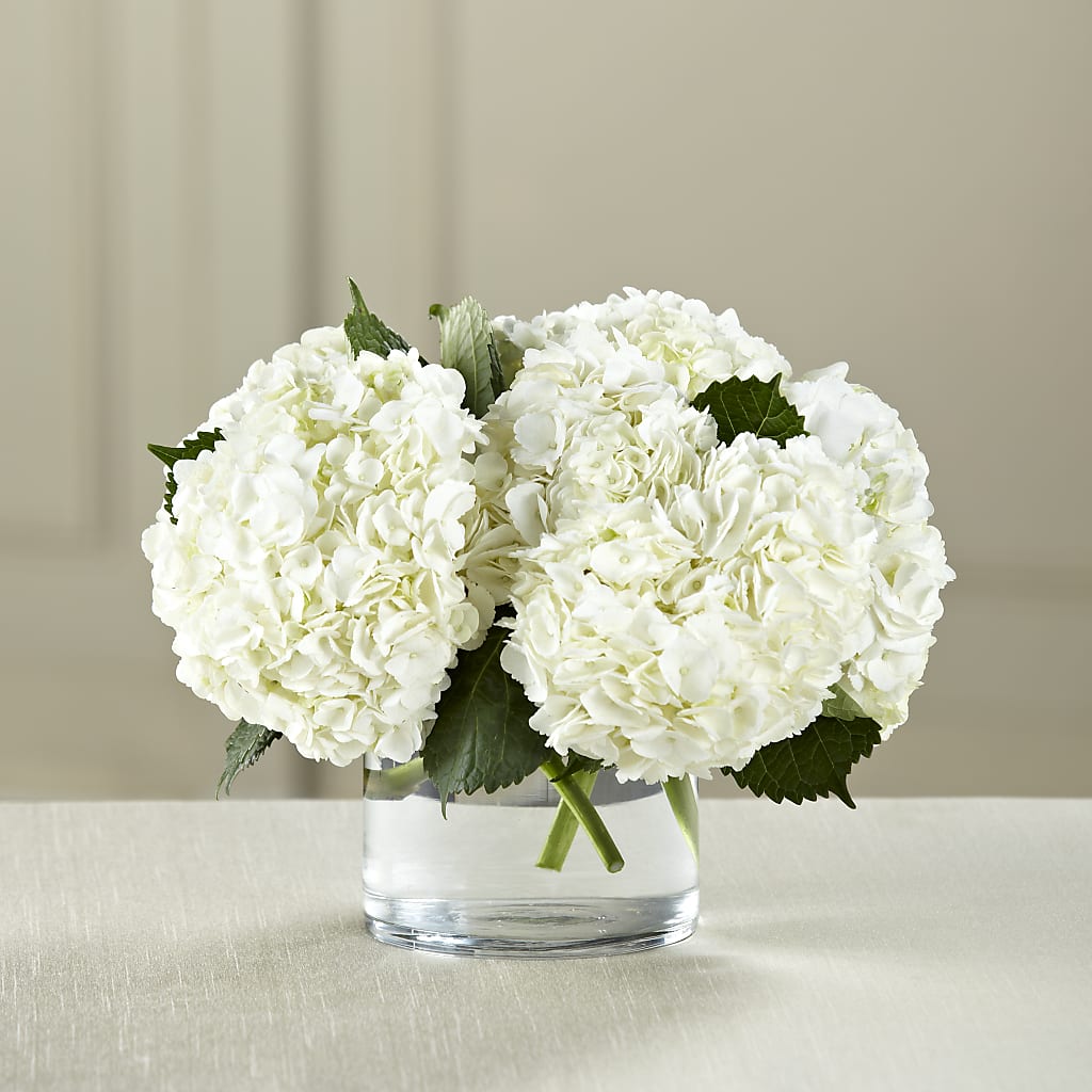 White Hydrangea Bouquet – The Flower Gallery, Linden NJ