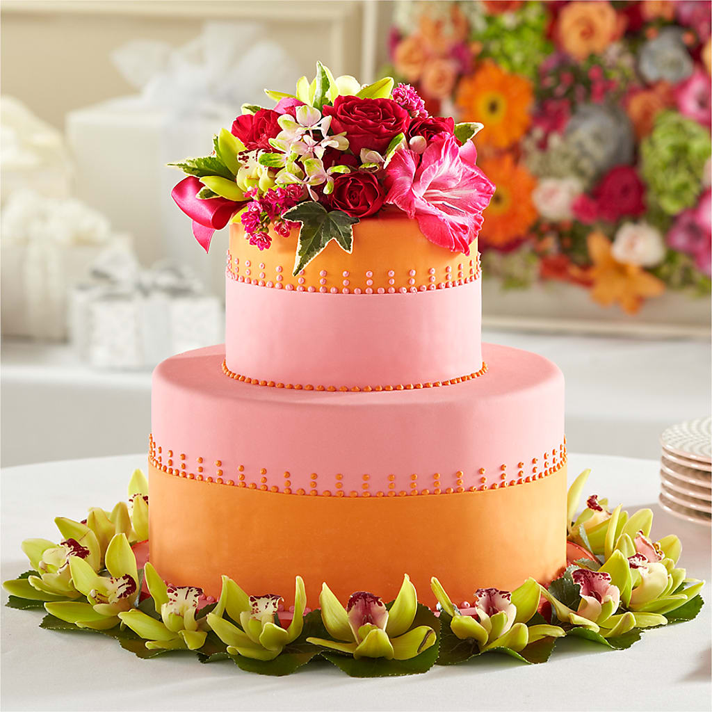 Sweet Citrus Cake Decor – The Flower Gallery, Linden NJ