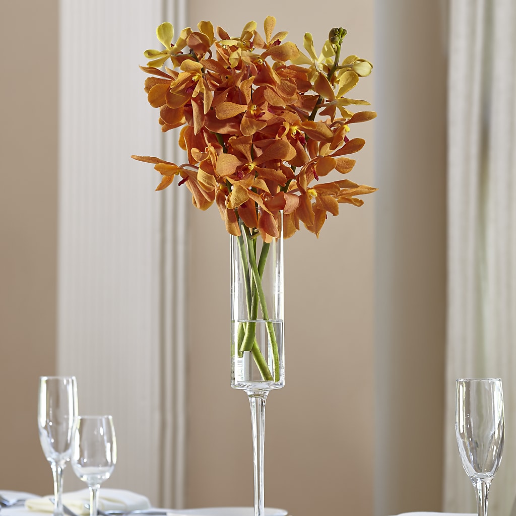 Orange Mokara Bouquet – The Flower Gallery, Linden NJ