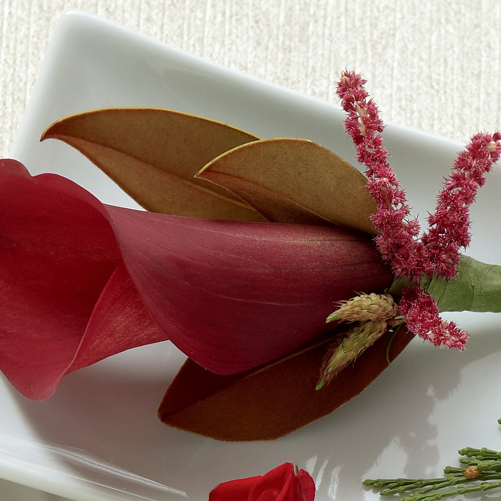 Red Calla Boutonniere – The Flower Gallery, Linden NJ