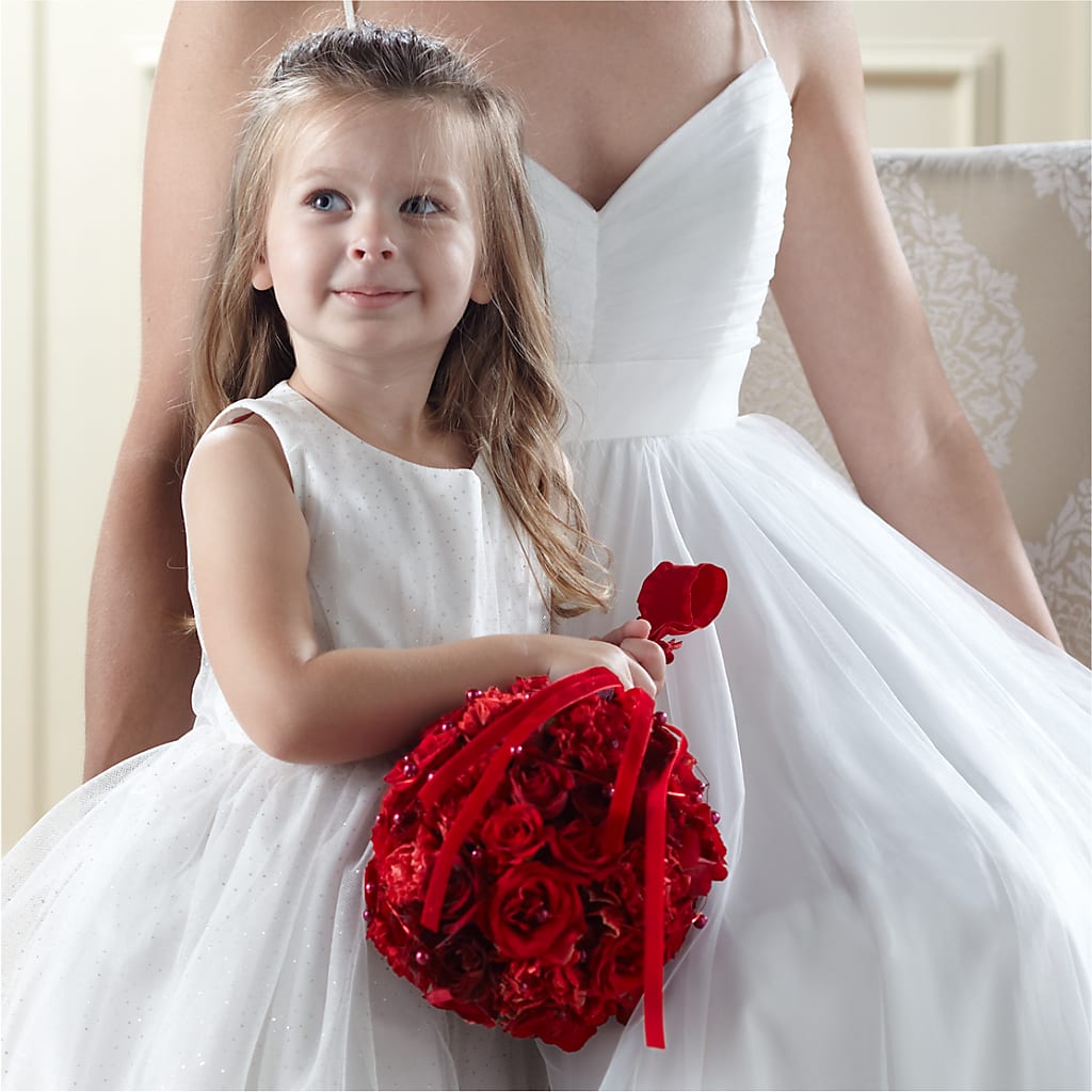 Pure at Heart Flower Girl Arrangement – The Flower Gallery, Linden NJ