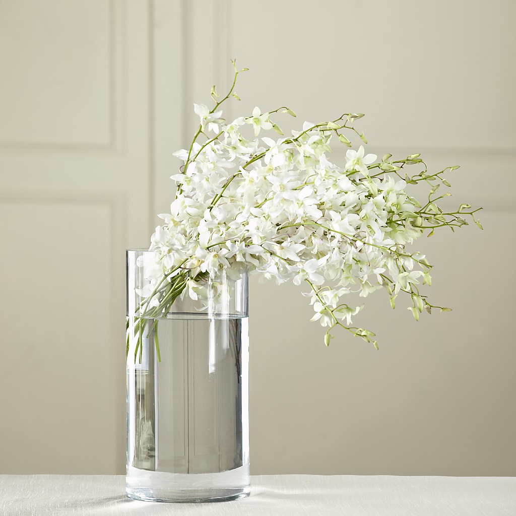 White Dendrobium Bouquet – The Flower Gallery, Linden NJ