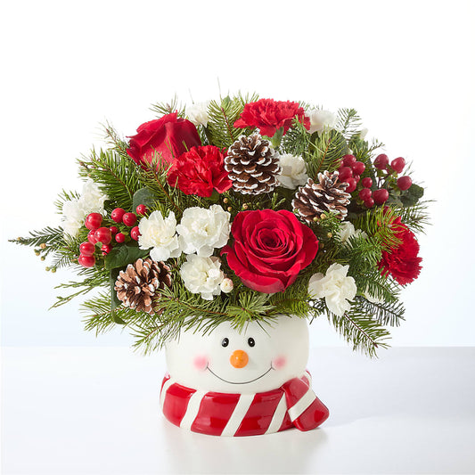 Jolly Snowman Bouquet –  The Flower Gallery, Linden NJ