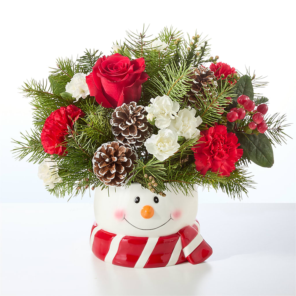 Jolly Snowman Bouquet –  The Flower Gallery, Linden NJ