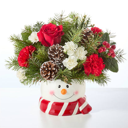 Jolly Snowman Bouquet –  The Flower Gallery, Linden NJ