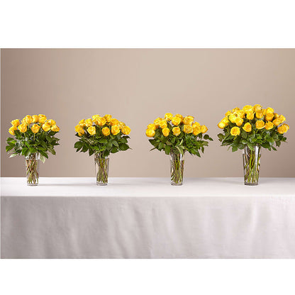 Long Stem Yellow Rose Bouquet –  The Flower Gallery, Linden NJ