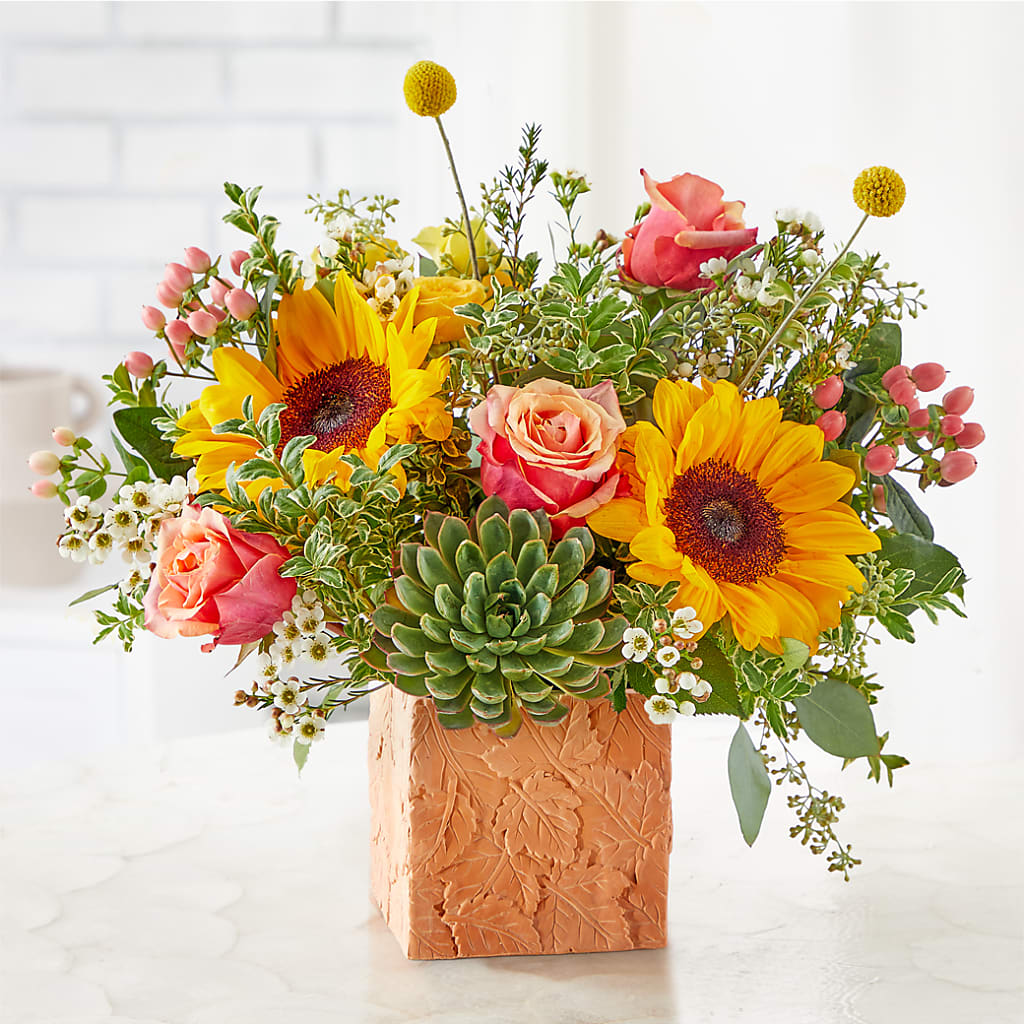 Sunflower Season Bouquet –  The Flower Gallery, Linden NJ