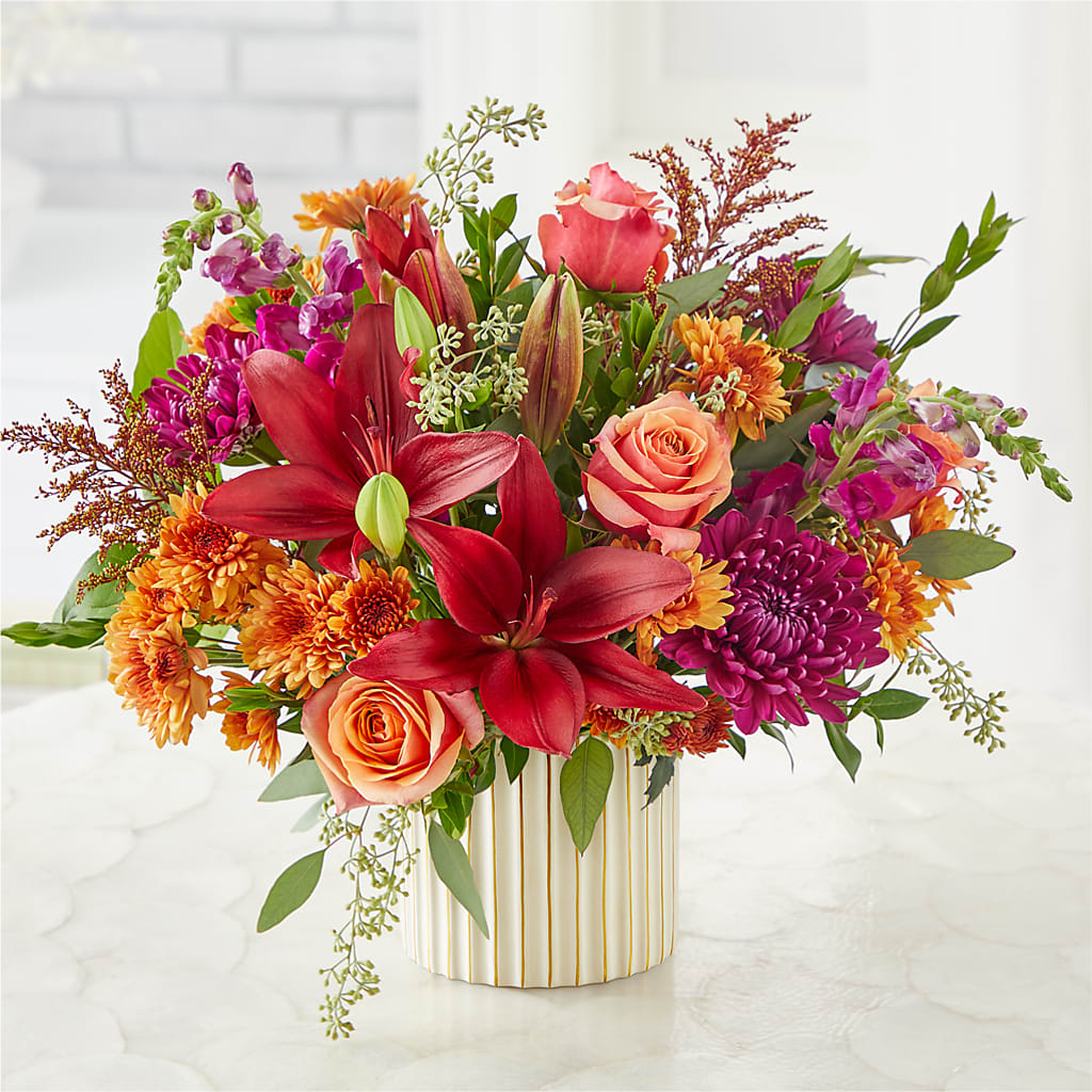 Burgundy Landscape Bouquet –  The Flower Gallery, Linden NJ