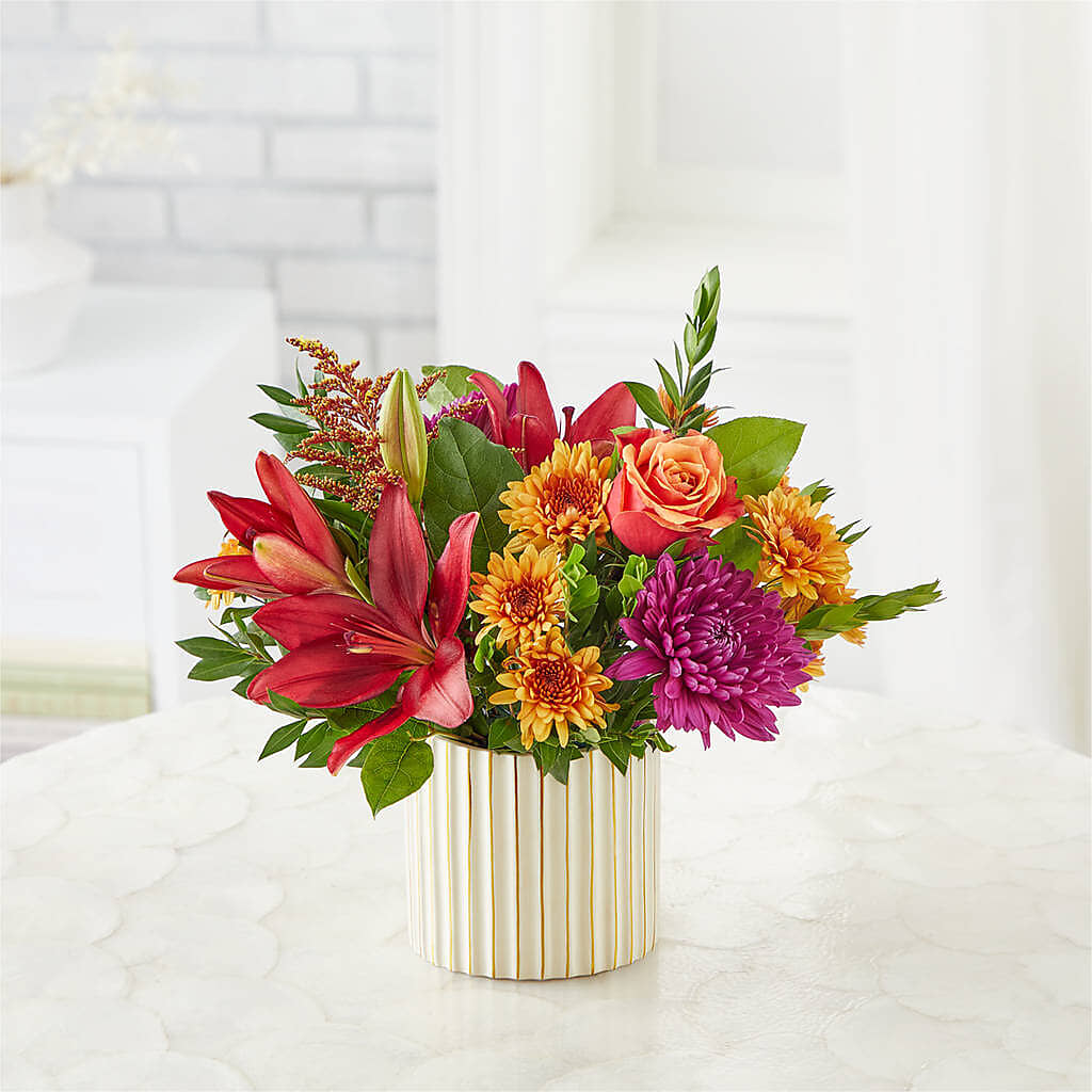 Burgundy Landscape Bouquet –  The Flower Gallery, Linden NJ