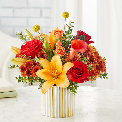 Scarlet Skies Bouquet –  The Flower Gallery, Linden NJ