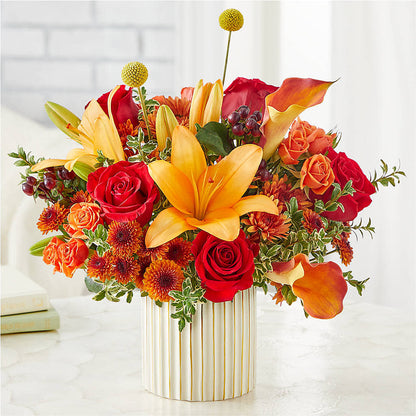 Scarlet Skies Bouquet –  The Flower Gallery, Linden NJ
