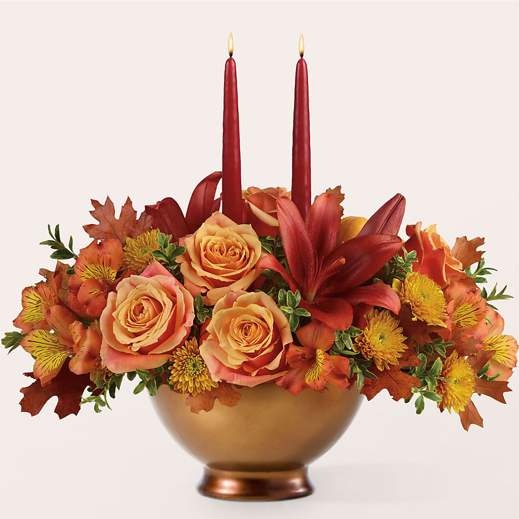 Harvest Table Centerpiece –  The Flower Gallery, Linden NJ