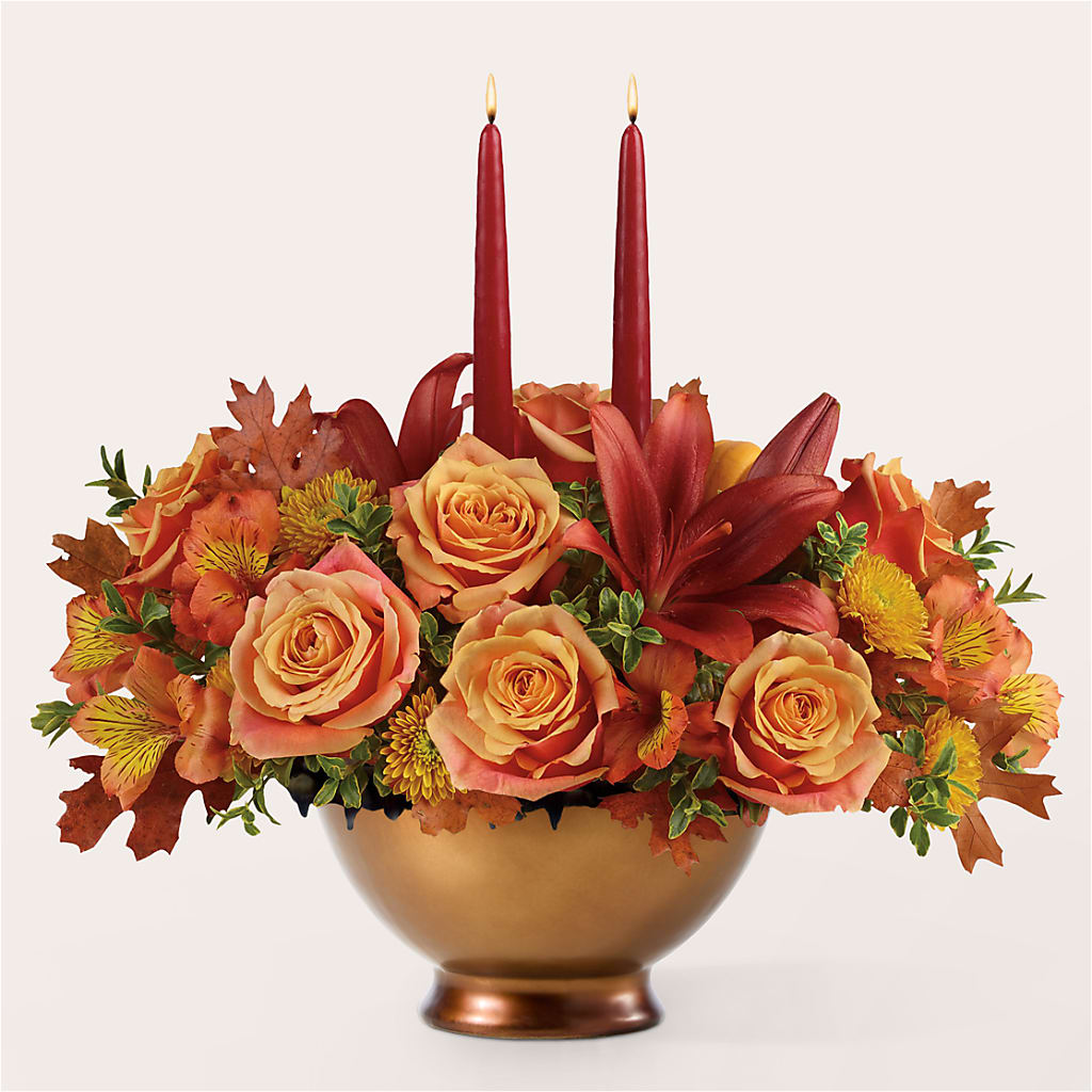 Harvest Table Centerpiece –  The Flower Gallery, Linden NJ