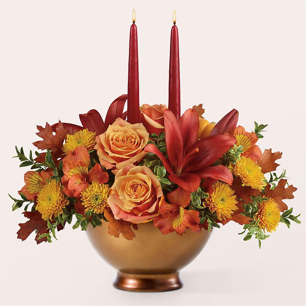 Harvest Table Centerpiece –  The Flower Gallery, Linden NJ