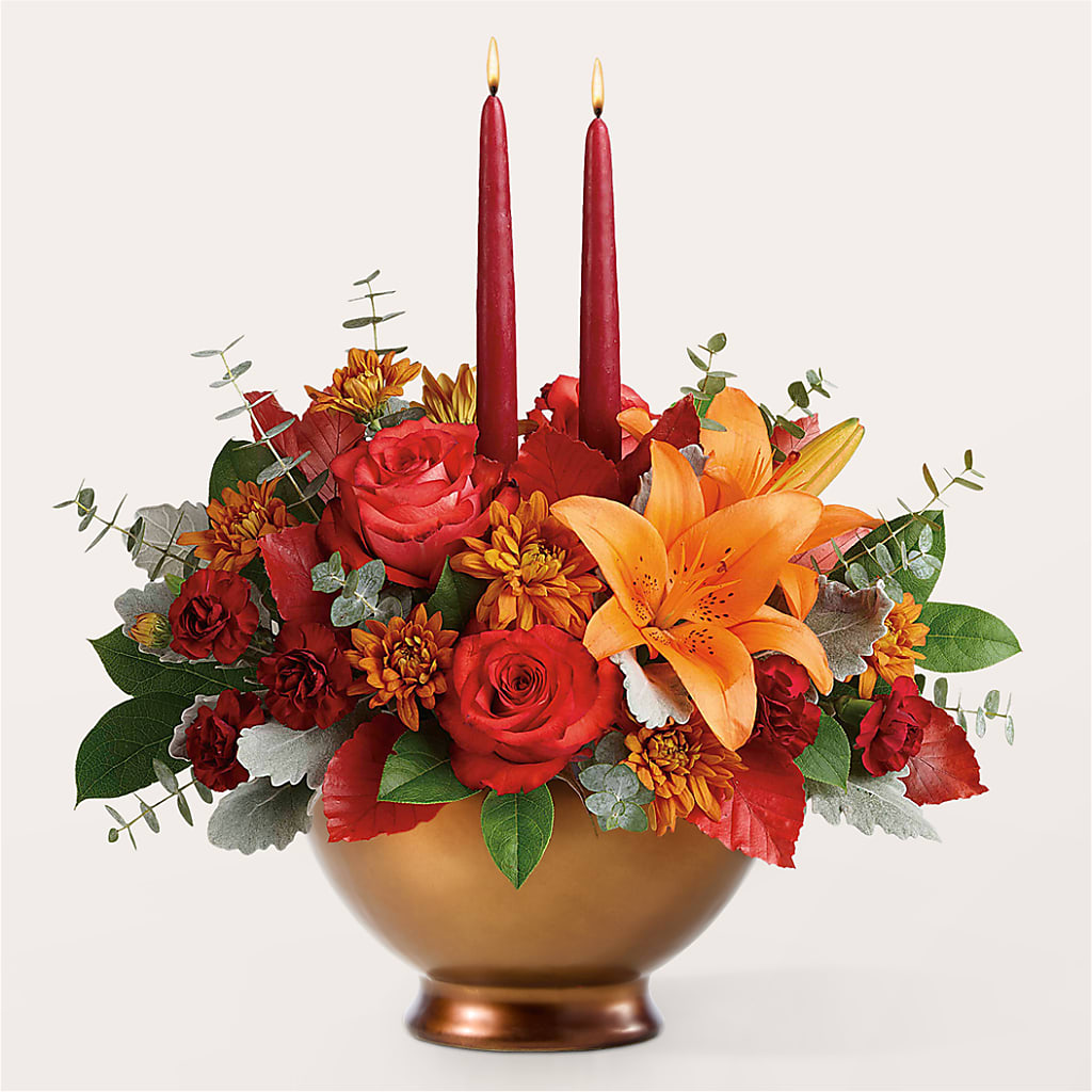 Fruits of Fall Centerpiece –  The Flower Gallery, Linden NJ