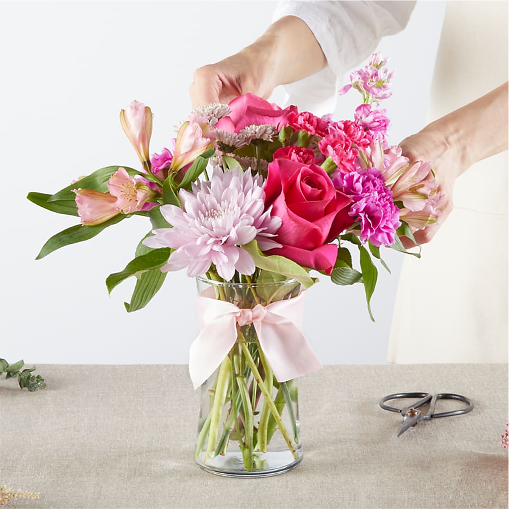 Pink Ribbon - A Florist Original –  The Flower Gallery, Linden NJ