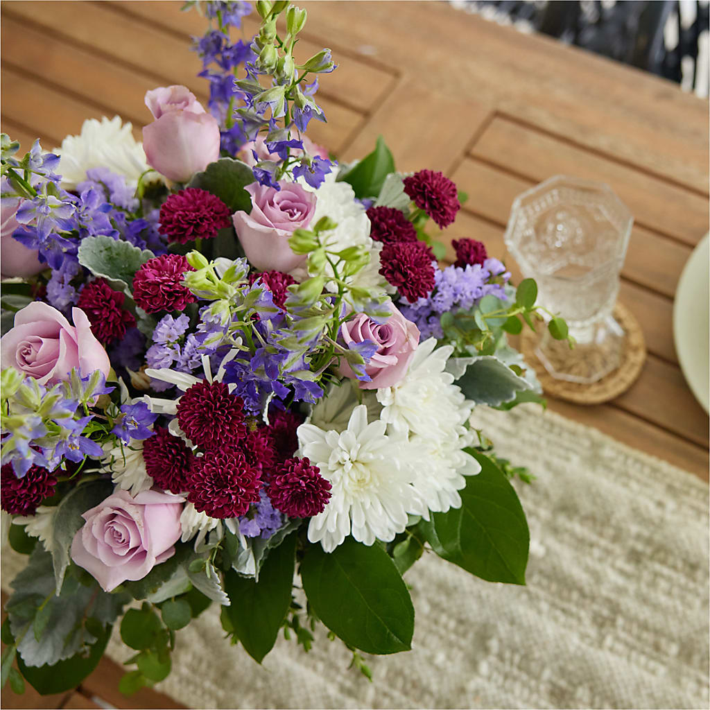 Violet Frost Bouquet –  The Flower Gallery, Linden NJ