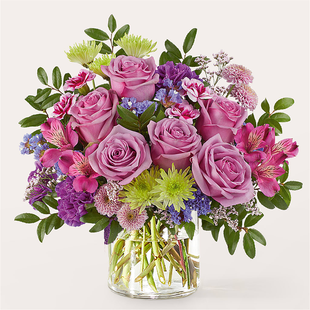 Glass Half Full Bouquet –  The Flower Gallery, Linden NJ