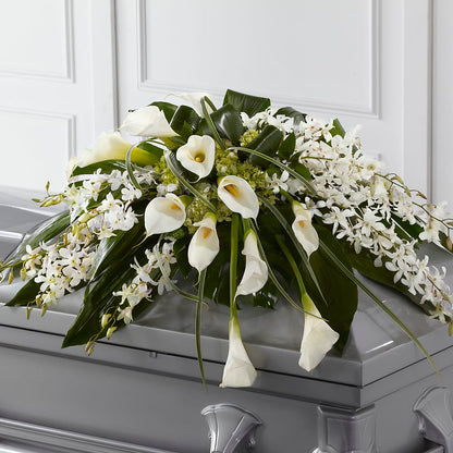 Angel Wings Casket Spray –  The Flower Gallery, Linden NJ