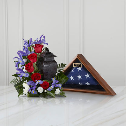 Patriotic Tribute Arrangement –  The Flower Gallery, Linden NJ