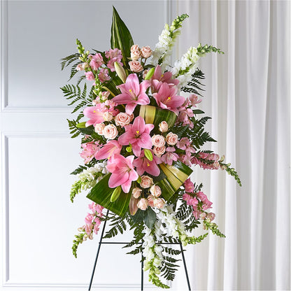 Elegant Embrace Standing Spray –  The Flower Gallery, Linden NJ