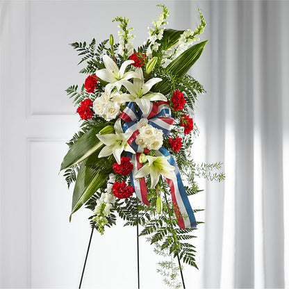 Stars of Life Standing Spray –  The Flower Gallery, Linden NJ