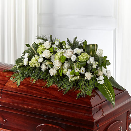 Hopeful Gesture Casket Spray –  The Flower Gallery, Linden NJ
