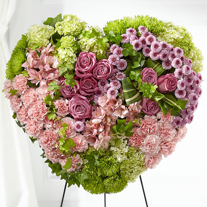 Heartwarming Standing Heart –  The Flower Gallery, Linden NJ