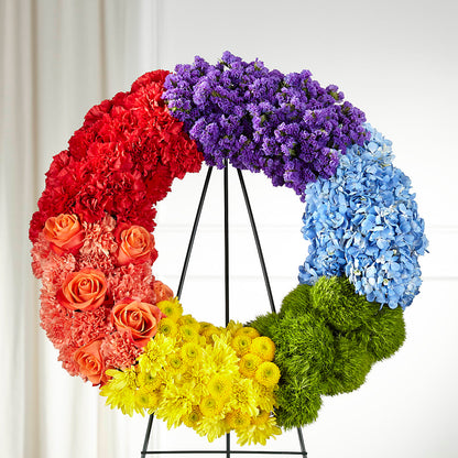 Circle of Love Wreath –  The Flower Gallery, Linden NJ