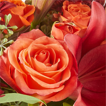 Crimson Leaves Bouquet –  The Flower Gallery, Linden NJ
