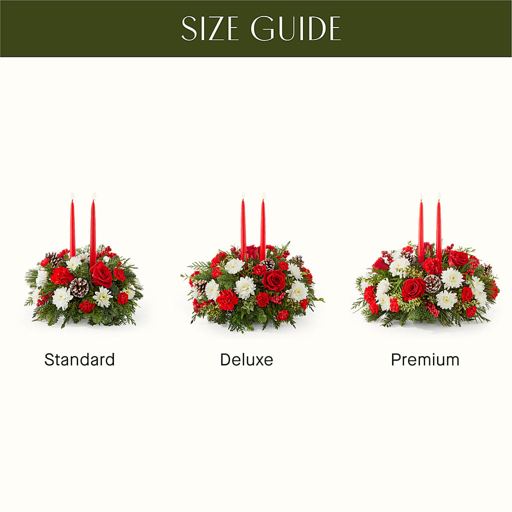 Holiday Soiree Centerpiece –  The Flower Gallery, Linden NJ