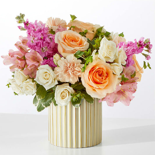 Paradise Bouquet with Ivory Vase –  The Flower Gallery, Linden NJ