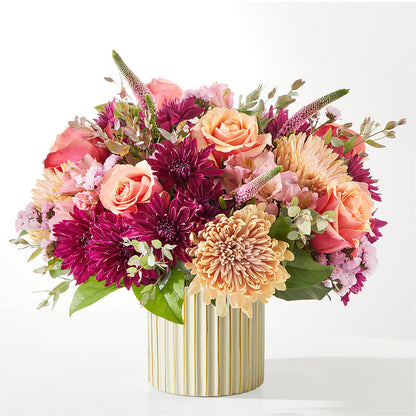 Berry Cobbler Bouquet with Ivory Vase –  The Flower Gallery, Linden NJ