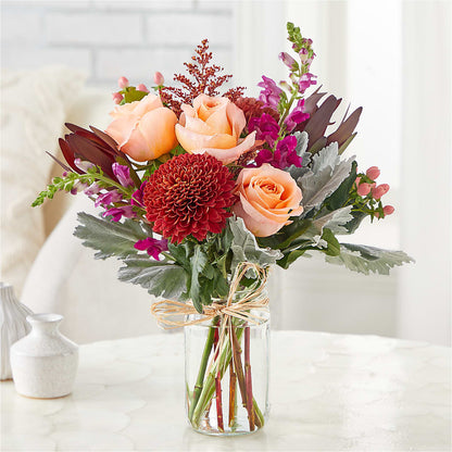 Moody Hues Bouquet –  The Flower Gallery, Linden NJ