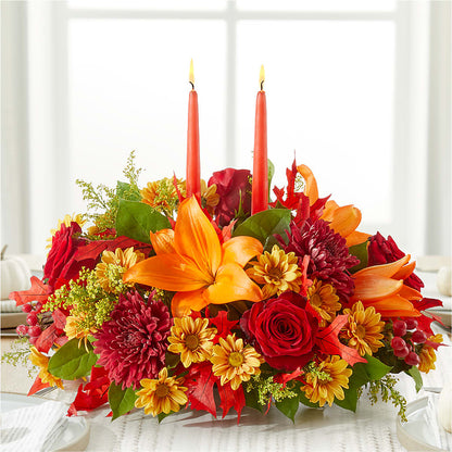 Autumn's Embrace Centerpiece –  The Flower Gallery, Linden NJ