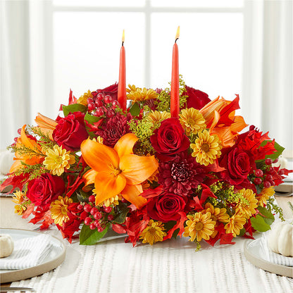 Autumn's Embrace Centerpiece –  The Flower Gallery, Linden NJ