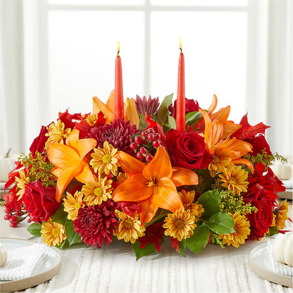 Autumn's Embrace Centerpiece –  The Flower Gallery, Linden NJ