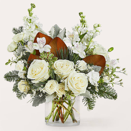 Fresh Snowfall Bouquet –  The Flower Gallery, Linden NJ