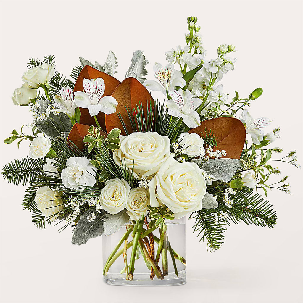Fresh Snowfall Bouquet –  The Flower Gallery, Linden NJ