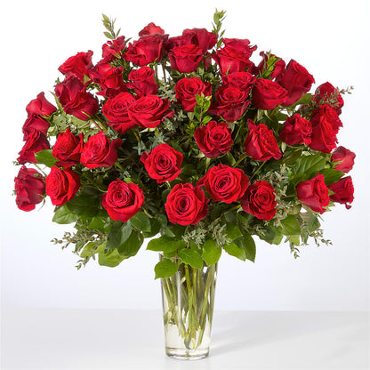 Forever Yours Fifty Stem Red Rose Bouquet –  The Flower Gallery, Linden NJ