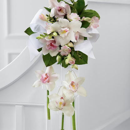 Perfect Entrance Pew Arrangement –  The Flower Gallery, Linden NJ